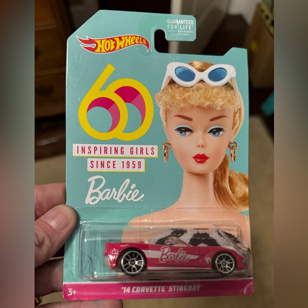 60th Anniversary Barbie Limited Edition 14 Corvette Stingray Hot Punk- NEW